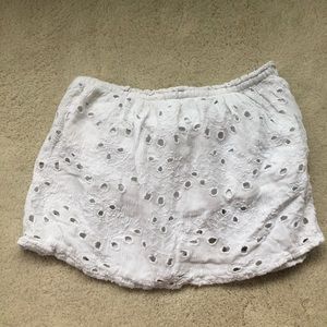 White hollister tube top